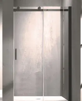 Sprchovacie kúty HOPA - Sprchové dvere Belvere BLACK - Farba rámu zásteny - Hliník čierny, Rozmer A - 120 cm, Smer zatváranie - Univerzálny Ľavé / Pravé, Výplň - Číre bezpečnostné sklo - 8 mm BCBELV12BC