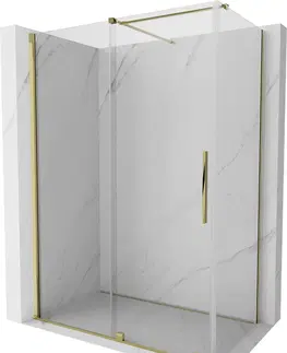 Sprchovacie kúty MEXEN/S - Velár sprchovací kút 150 x 90, transparent, zlatá 871-150-090-01-50