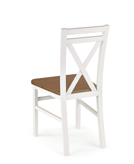 Jedálenské stoličky HALMAR Dariusz 2 jedálenská stolička biela / jelša