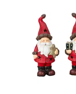 Vianočné dekorácie MAKRO - Santa 27,5cm rôzne druhy