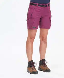 turistic Dámske šortky MT500 na horskú turistiku fialové