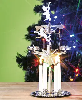 Vianočné dekorácie Anjelské zvonenie strieborná, HTH