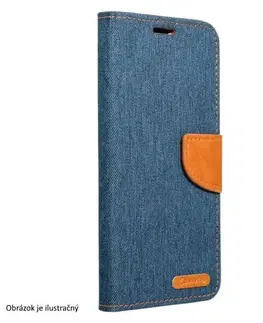 Puzdrá na mobilné telefóny Knižkové puzdro CANVAS pre Apple iPhone 15, modrá TEL213564