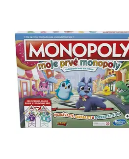 Hračky rodinné spoločenské hry HASBRO - Moje Prvé Monopoly Sk Verzia