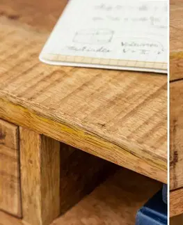 Písacie stoly LuxD Písací stôl Nostalgic 120 cm mango
