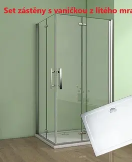 Sprchovacie kúty H K - Obdĺžnikový sprchovací kút MELODY R907, 90x70 cm sa zalamovacím dverami vrátane sprchovej vaničky z liateho mramoru SE-MELODYR907 / SE-ROCKY-9070