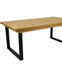 Jedálenské stoly Rozkladací stôl ST-10 140/180x80cm dub wotan