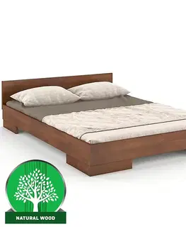Drevené postele Posteľ drevené  buk Skandica Spectrum Nízka 90x200 orech