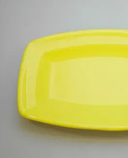 Podnosy a tácky MAKRO - Oválka žltá 25cm