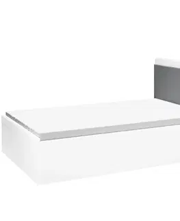 Jednolôžkové postele Posteľ Lahti 15  biely Mat