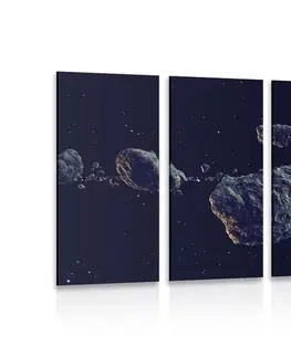 Obrazy vesmíru a hviezd 5-dielny obraz meteority