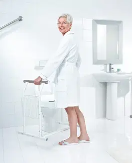 Kúpeľňa RIDDER - HANDICAP Oporný systém madiel u WC, biele A0110101