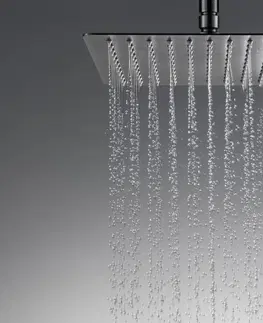 Sprchy a sprchové panely HOPA - Hlavová sprcha SLIM UNI S - hranatá - Farba - Grafit, Rozmer hlavovej sprchy - 300 × 300 mm BADPUKGR