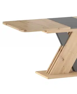 Jedálenské stoly Rozkladací jedálenský stôl EXEL Signal Biela / dub wotan