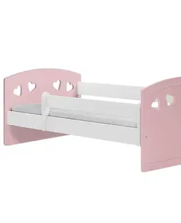 Jednolôžkové postele Detská posteľ Julia +M Mix Púdrová ružová 80x160