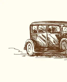 Samolepiace tapety Samolepiaca tapeta retro pretekárske auto