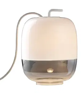 Lampy na nočný stolík Prandina Prandina Gong T1 stolová lampa, biela