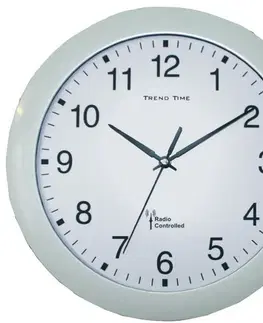 Hodiny Nástenné DCF hodiny Trend Line, biela 30 cm