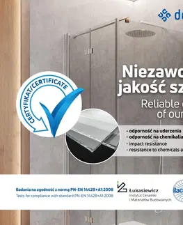 Sprchovacie kúty DEANTE - Kerria plus chróm - Pohyblivý panel, pre kabíny Kerria Plus KTSX072P