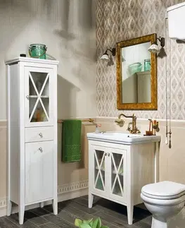 Kúpeľňový nábytok SAPHO - CROSS umývadlová skrinka 70x81x47cm, starobiela CR275