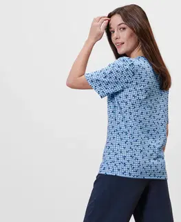 Shirts & Tops Blúzkové tričko s celoplošnou potlačou, modré