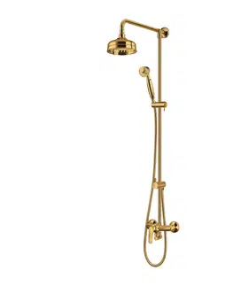 Sprchy a sprchové panely OMNIRES - ART DECO sprchový stĺp, zlatá lesk AD5144GL