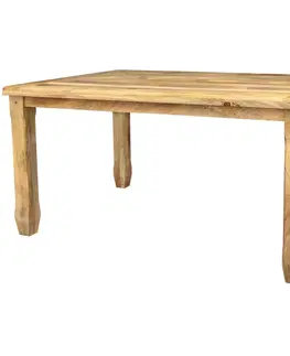 Jedálenské stoly Jedálenský stôl Devi 140x90 indický masív mango