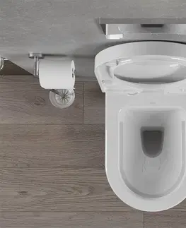 Záchody MEXEN - Rico Závesná WC misa vrátane sedátka s slow-tvrdý, biela 30478000
