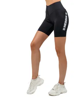 Dámske šortky Fitness šortky Nebbia s vysokým pásom ICONIC 238 Black - S