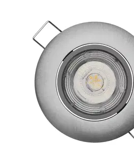 LED osvetlenie  LED Podhľadové svietidlo EXCLUSIVE 1xLED/5W/230V 4000 K strieborná 