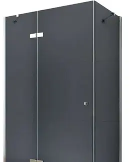 Sprchovacie kúty MEXEN/S - ROMA sprchovací kút 80x80, grafit, chróm 854-080-080-01-40