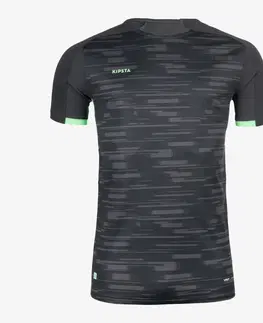 dresy Futbalový dres Viralto PXL s krátkym rukávom čierno-zelený