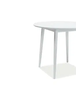 Jedálenské stoly KLARSON, jedálenský stôl, biely