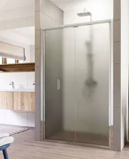 Sprchovacie kúty MEREO - Sprchové dvere LIMA, zalamovacie, 80x190 cm, chróm ALU, sklo Point 6 mm CK80112K