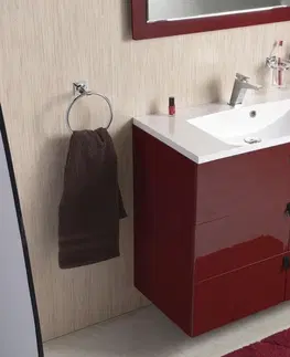 Kúpeľňa SAPHO - MITRA umývadlová skrinka 89,5x70x45,2 cm, bordó MT113