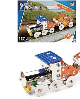 Hračky stavebnice MADE - Malý mechanik - vláčik, 137 dielov