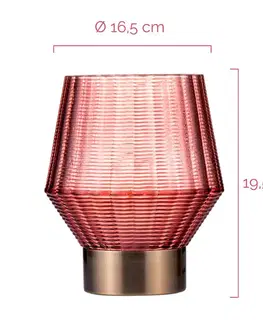 Vnútorné dekoratívne svietidlá Pauleen Pauleen Classy Glamour dekoračná lampa, batérie