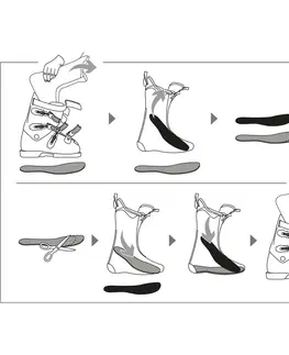 lyžiar Vložky do lyžiarok na zníženie objemu obuvi 3 mm