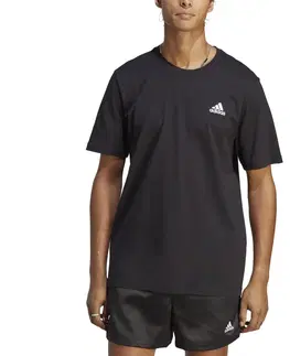fitnes Pánske tričko na fitnes čierne