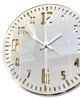 Hodiny Nástenné akrylové hodiny Unique Flex z117-2-0-x, 30 cm, zlaté