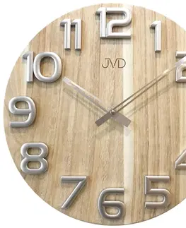 Hodiny Nástenné hodiny drevené JVD HT97.2, 40cm