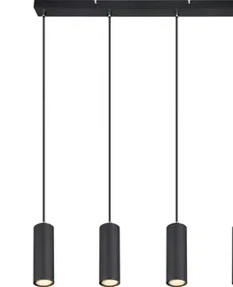 Závesné osvetlenie Závesné svietidlo Witmo,v: 120cm, Čierna
