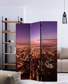 Paravány Paraván Chicago Panorama Dekorhome 135x172 cm (3-dielny)