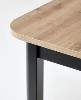 Jedálenské stoly HALMAR Florian rozkladací jedálenský stôl dub artisan / čierna