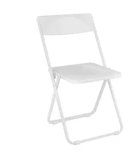 Jedálenské stoličky NABBI Smily skladacia stolička biela