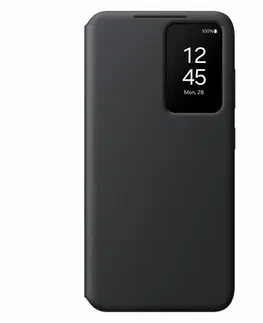 Puzdrá na mobilné telefóny Knižkové puzdro Smart View Wallet pre Samsung Galaxy S24, čierna EF-ZS921CBEGWW
