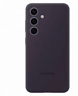Puzdrá na mobilné telefóny Zadný kryt Silicone Cover pre Samsung Galaxy S24, tmavofialová EF-PS921TEEGWW