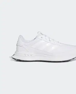 pánske tenisky Pánska priedušná golfová obuv Adidas biela
