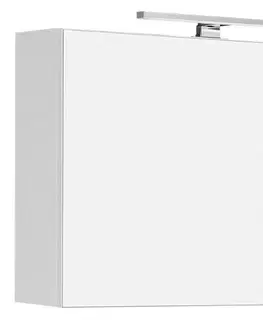 Kúpeľňový nábytok SAPHO - CLOE galérka s LED osvetlením, 120x50x18cm, biela CE120-0030