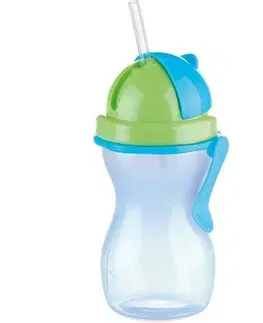 Boxy na desiatu TESCOMA detská fľaša so slamkou BAMBINI 300 ml, zelená, modrá